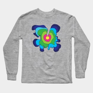 Trippy Rainbow Tree Rings Long Sleeve T-Shirt